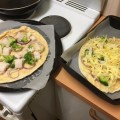 Fish and Broccoli Pizza