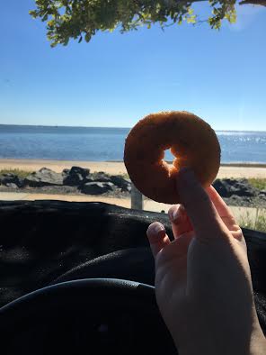 Donut car beach