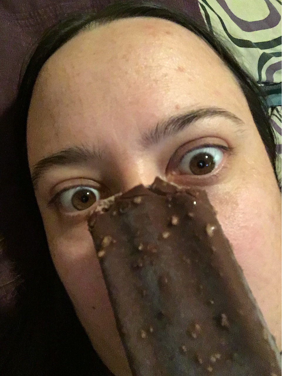Ice cream face selfie