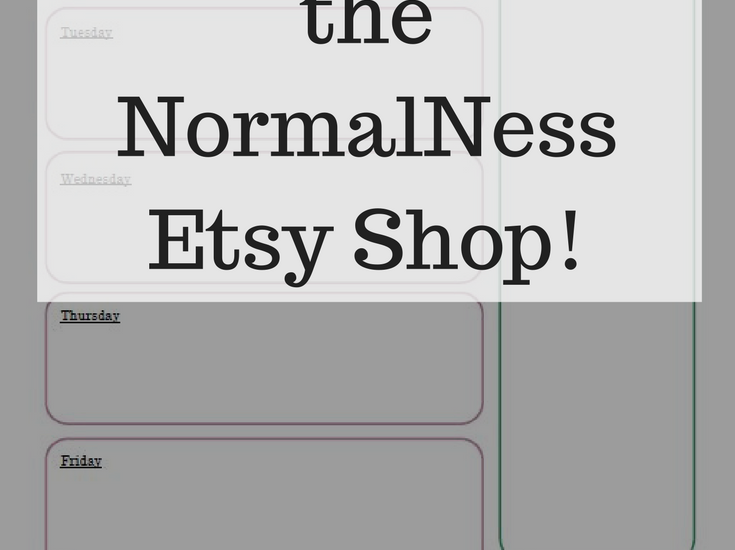 Introducing... the NormalNess Etsy Shop!