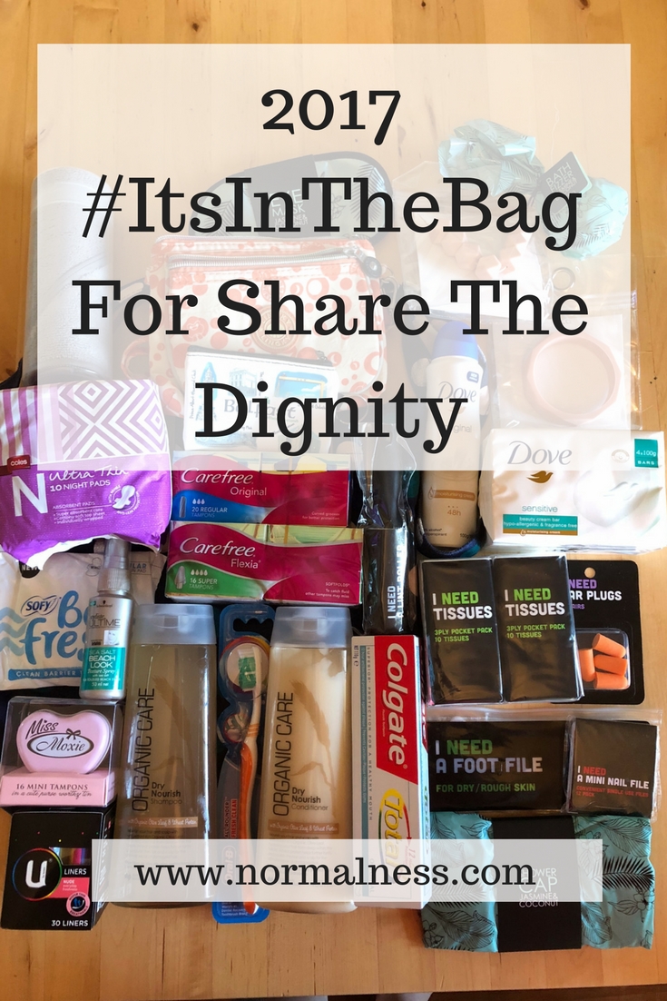 2017 #ItsInTheBag For Share The Dignity