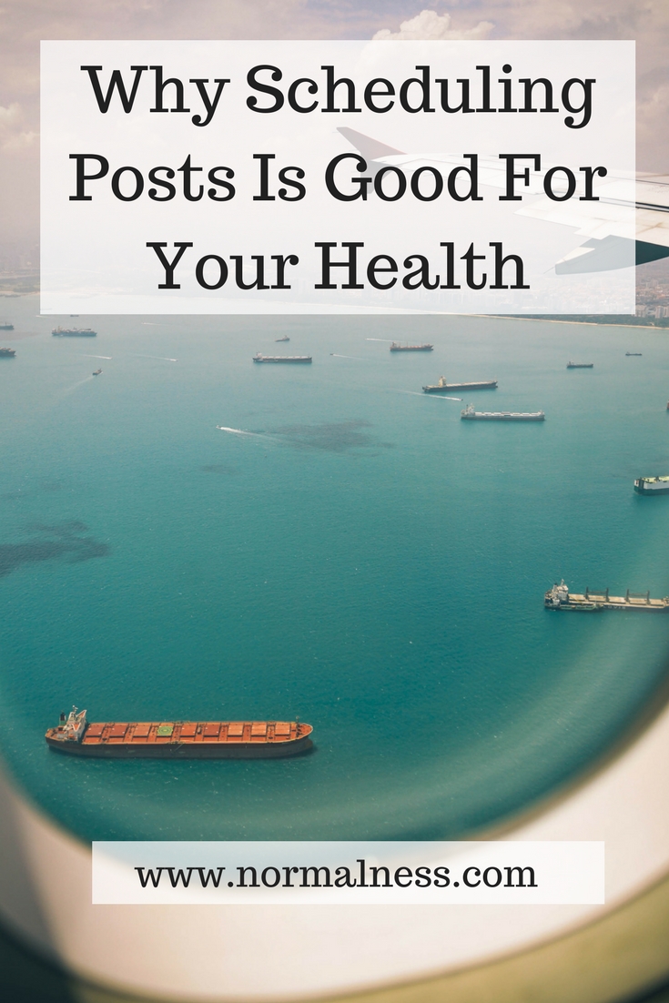 Why Scheduling Posts Is Good For Your Health