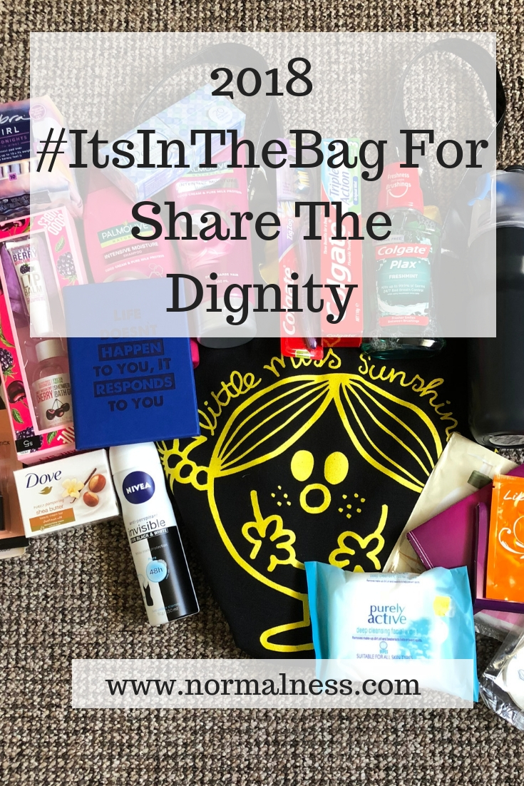 2018 #ItsInTheBag For Share The Dignity