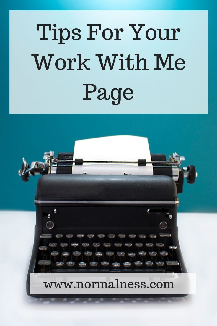 Tips For Your Work With Me Page