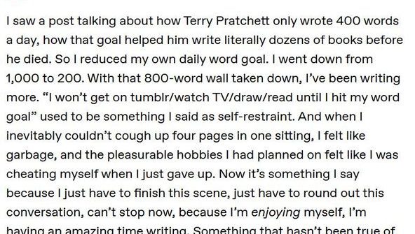 Terry Pratchett word counts