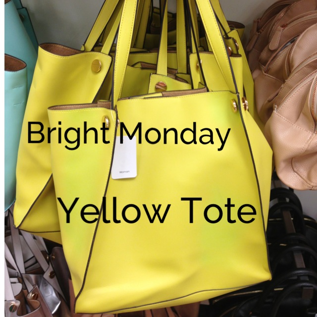 Bright Monday Yellow Tote