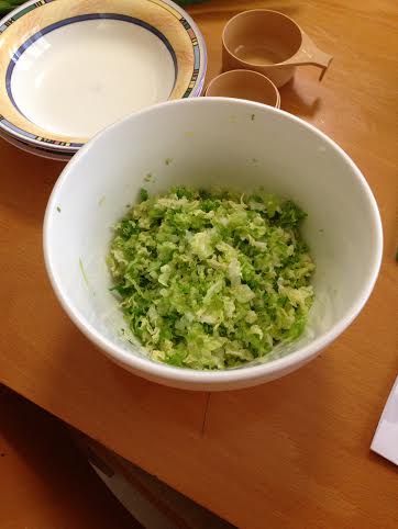 Dumpling cabbage prep