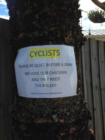cyclists be quiet